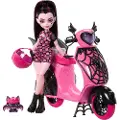 Monster High Draculaura-dukke Og Scooteren Hennes