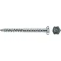 Fischer 80412 Sikkerhedsskruer 10 mm 95 mm Udvendig sekskant Stål Galvaniseret 50 stk