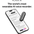 Plaud NotePin - Innovative AI-powered voice recorder with 20 hours battery life and secure cloud storage - Cosmic Gray