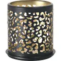 Duni Lysestage, Duni Safari, 7,5x7,5cm, Ø7,5cm, sort, metal