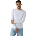 GUESS for man. M2YI28J1314 White long sleeve t-shirt (L), Casual, Cotton