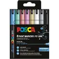 Posca PC-1MR 8stk (6xMetallic Farver +sort&hvid) - Erstatter Ean 3296280033358