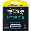 Wilkinson WILKINSON_Sword Men Hydro5 Hudbeskyttelse Vanlig erstatning barberblad 12 stk