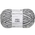 Novita Viola Flora Garn Ullmiks 100g Svart Tulipan 8361