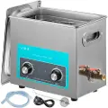Vevor 6,5L ultralydrenser smykkerenser med varmetimer for smykkerens, knottkontroll, brilleringer, proteser, musikkinstrumenter