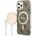 GUESS Set Gubpp12mh4eacsw+ Charger Iphone 12 Pro 4g Print Telefondeksel