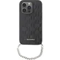 Karl Lagerfeld Klhcp14ssacklhpk Iphone 14.15.13 6.1 Saffiano Monogram Chain Telefondeksel