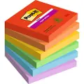 3M Super Sticky Notes Post-it Playful, 76 x 76 mm, pakke med 6 stk.