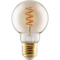 Eglo - LED-filamentlyspære - form: G60 - E27 - 4 W (ekvivalent 15 W) - varmt hvitt lys - 2000 K - ravgul