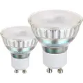 Eglo - LED-pære for søkelys - GU10 - 2.8 W (ekvivalent 25 W) - klasse F - varmt hvitt lys - 3000 K (en pakke 2)