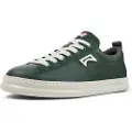 Camper for man. K101052-001 Runner Four green leather trainers (39), Flat, Laces, Casual