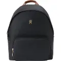 Tommy Hilfiger for woman. AW0AW17939 Black monogrammed backpack (OSFA), Casual, Nylon