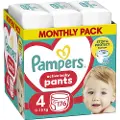Pampers Bleier-bukse Pampers Pants 4 Str, 9 - 15kg, 176 stk.