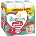 Pampers bleier Pampers Pants 7 bleier, 17+ kg, 114 stk.