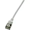 2Direct LogiLink SlimLine - Koblingskabel - RJ-45 (hann) til RJ-45 (hann) - 30 cm - SSTP, PiMF - CAT 6a - med støvel, halogenfri, formstøpt, uten hindringer - grå, RAL 7035