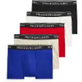 Ralph Lauren for man. 714864292022 Set of 5 classic boxer shorts in multicoloured stretch cotton (L), Homewear, Multicolor