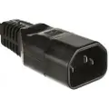 Microconnect - Strømkontakt - IEC 60320 C14 - AC 250 V - 10 A - svart