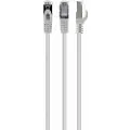 Gembird Cablexpert - Koblingskabel - RJ-45 (hann) til RJ-45 (hann) - 1.5 m - 6.2 mm - S/FTP - CAT 6a - halogenfri, formstøpt, uten hindringer - hvit