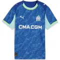 Puma Olympique Marseille 25/26 Third Jersey Youth, Clothing, Vivid Blue/Azure, 11-12Y