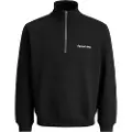 Jack & Jones Norrebro Emb Halv Glidelås Genser