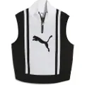 Puma FUTURE..ARCHIVE Half-Zip Knitted Tank Women, Clothing, Black/White, S