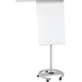 Rocada Flipchart 617 (B x H) 1900 mm x 640 mm Hvid, Grå kan viskes ren, kan skrives på, højden kan indstilles, Inkl. holder, magnetisk R617102