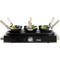 Domo DO8719W, 6 person(er), 5 zone(s), Sort, Rektangulær, 235 x 260 mm, Rotasjon