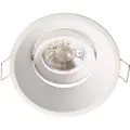 Deko-light Arktur 110019 Loftsindbygningsring LED (RGB), Halogen GU5.3, MR 16 35 W Signalhvid (RAL 9003)