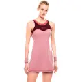 EA7 for woman. 7W000561_AF19155 Tennis Pro Freestyle pink dress (XXL), Sport, Tennis / Paddle tennis, Polyamide, Sleeveless / Straps