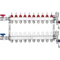 Vevor 10-grenet strålevarmemanifold 1/2" PEX-rør gulvvarmemanifoldsett