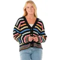 Rip Curl Pacific Rider Stripe Cardigan svart