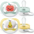 Philips AVENT AVENT SCF080, Klassisk stil, Ortodontisk, Silikon, Gutt/Jente, Tåler oppvaskmaskin, 2 stykker