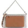 Michael Kors for woman. 32F5GJ6C8B Beige monogrammed shoulder bag, brown (OSFA), Casual, PVC
