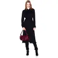 Armani Exchange for woman. XW001245AF16121UC001 Black dress with hidden buttons (XS), Casual, Viscose, Long sleeve