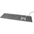 Deltaco TB-801 - Tastatur - USB - QWERTY - Pan Nordic - mørk grå