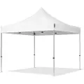 TOOLPORT 3x3 m aluminium, pop up partytelt, uten sidepaneler, hvit