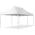 TOOLPORT 3x6 m aluminium, pop up partytelt, uten sidepaneler, hvit