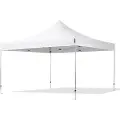 TOOLPORT 4x4 m aluminium, pop up partytelt, uten sidepaneler, hvit