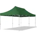 TOOLPORT 3x6 m aluminium, pop up partytelt, uten sidepaneler, mørkegrønn