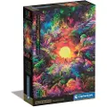 Clementoni Puslespill 500 stykker Kompakt psykedelisk Jungle Sunrise