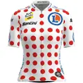 Santini Tour De France Femme Zwift Gpm Leader Kort Ermet Trøye