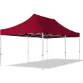 TOOLPORT 3x6 m aluminium, pop up partytelt, uten sidepaneler, rød