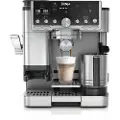 Ninja ES701EU, Espressomaskin, 2 l, Kaffebönor, Kaffekapslar, Malat kaffe, Inbyggd kvarn, 1650 W, Svart, Rostfritt stål