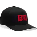 FOX Typeface Flexfit Caps svart