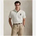 Ralph Lauren for man. 710P00082001 Custom Slim Fit Polo with Polo Bear white (L), Casual, Cotton, Short sleeve