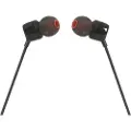 JBL T110 - Ørepropper med mikrofon - i øret - kablet - 3,5 mm jakk - hvit