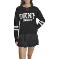 DKNY for woman. DP5R0749 Stripe jumper black (M), Casual, Polyester