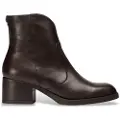 Wonders for woman. G-6253 Santafé 53 brown leather ankle boots (40), 3 to 5 cm, Zip, Casual