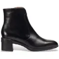 Wonders for woman. H-6705 Reghost 05 leather ankle boots black (36), 3 to 5 cm, Zip, Casual