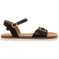 Mtng for woman. 55905 Brown Cleo Sandals (41), Flat, Buckle, Casual